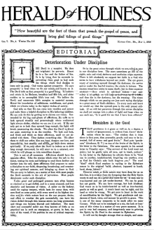 Title Page of Herald of Holiness - May 1, 1918