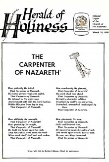 Herald of Holiness - March 26, 1958
